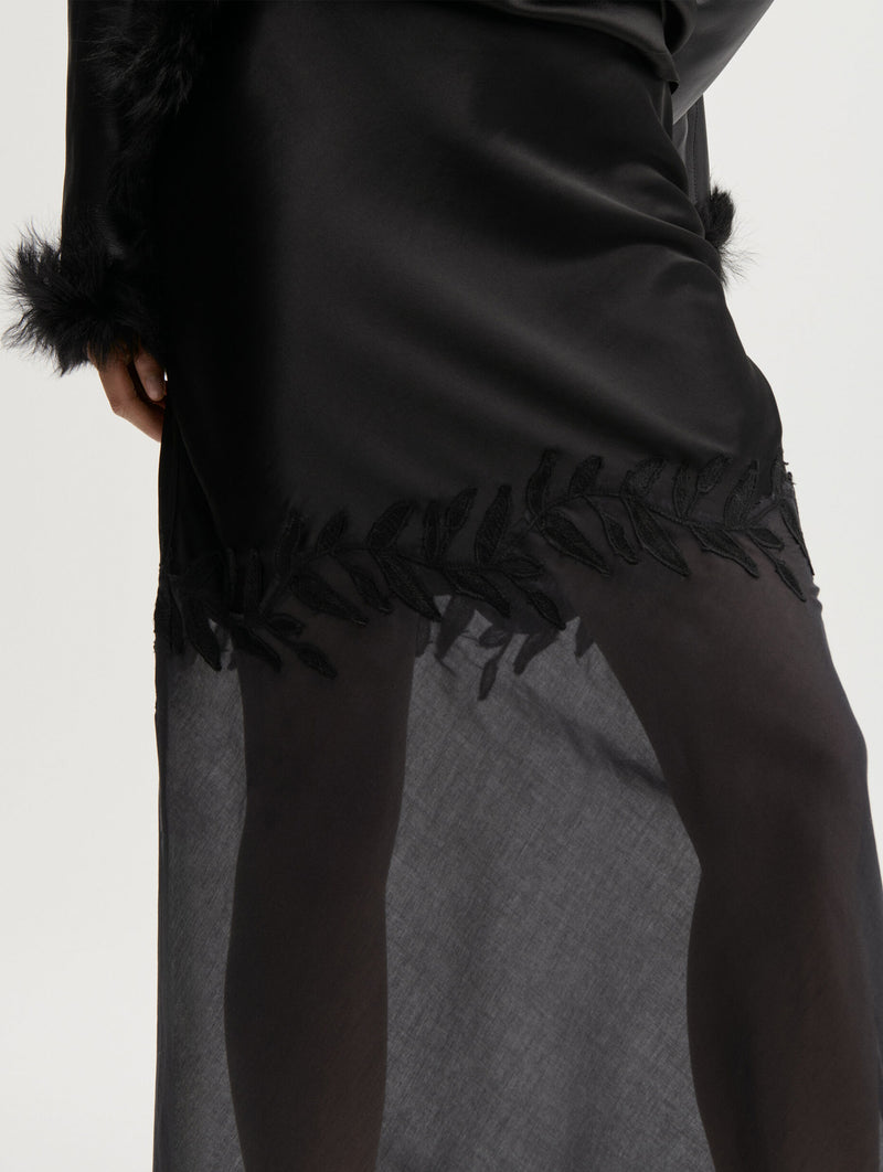 Angelina Maxi Skirt in Black
