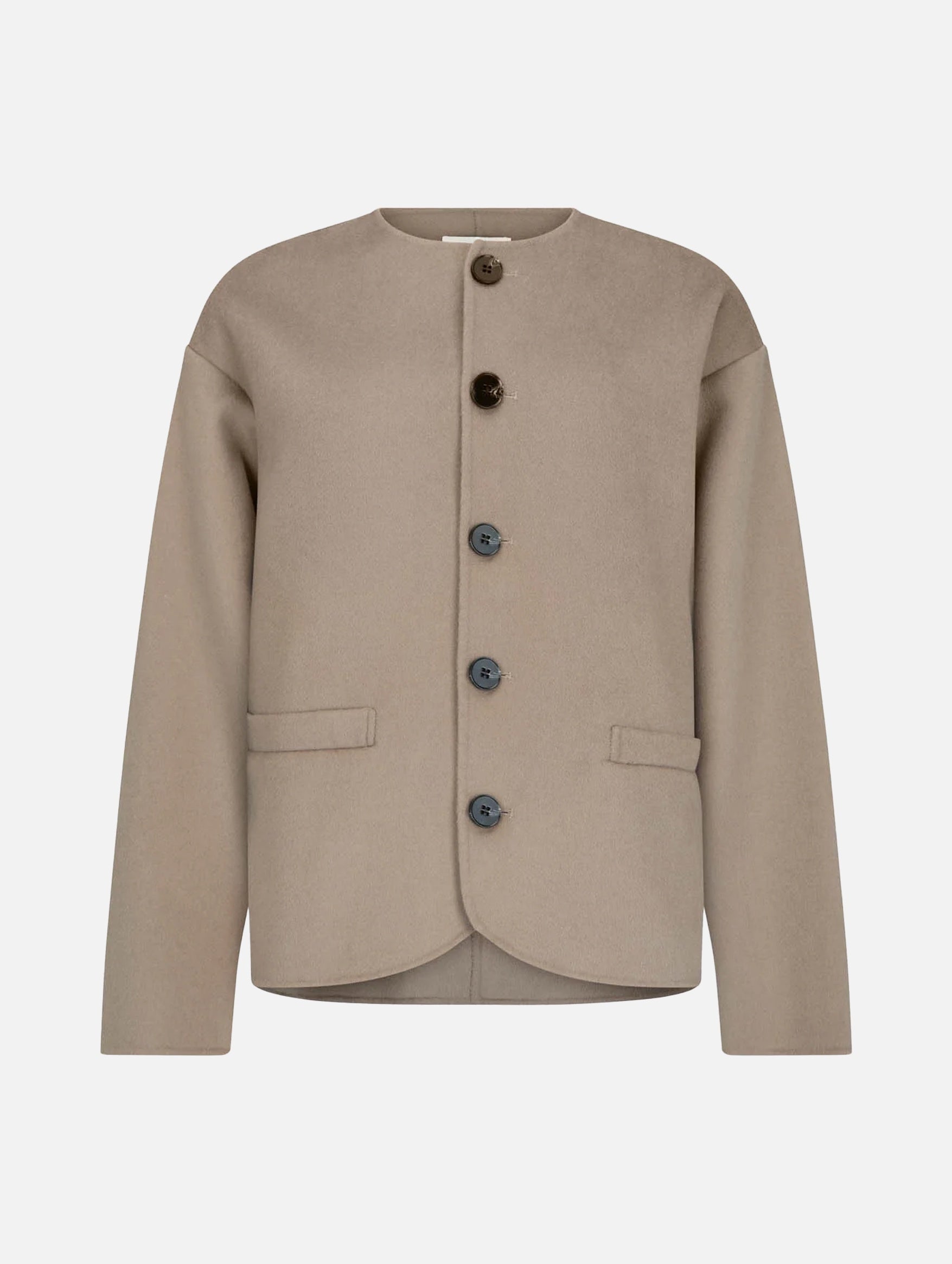 Angelo Wool Jacket in Taupe