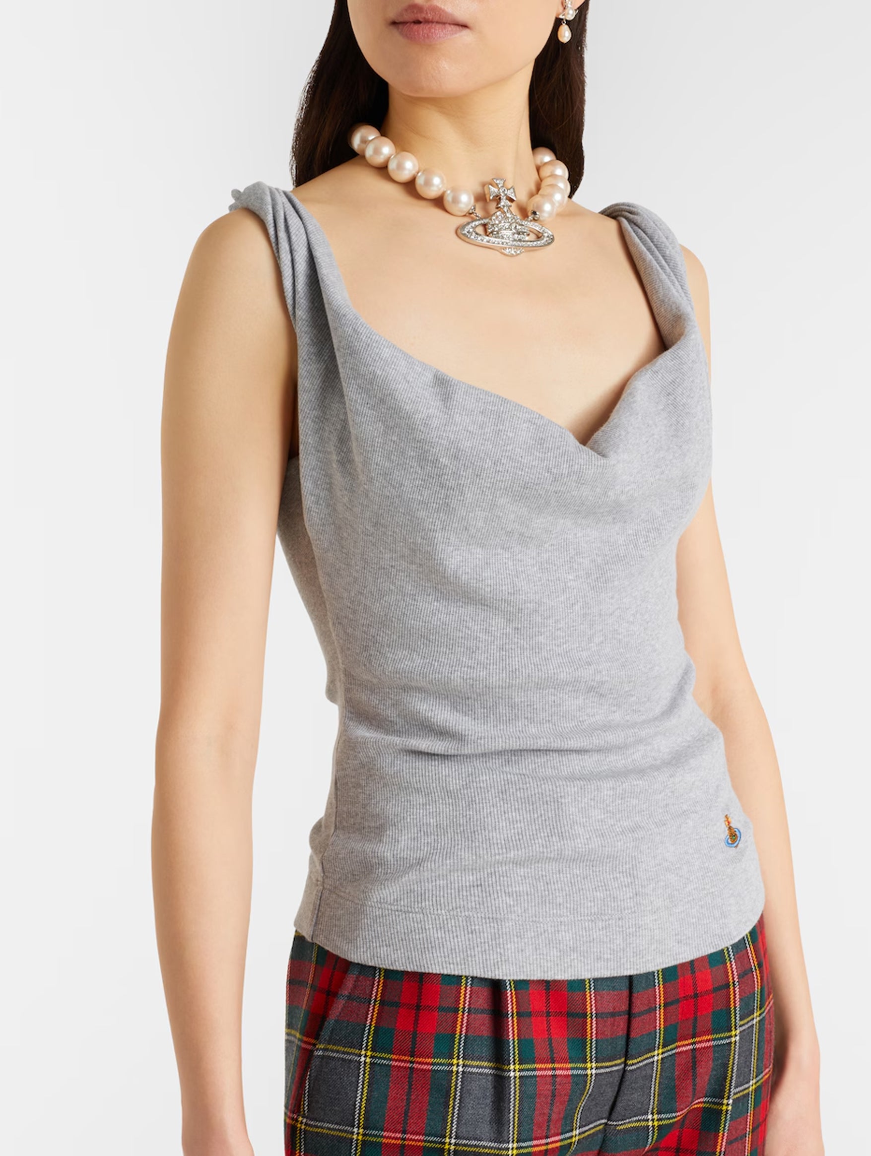 Anna Top in Grey Melange