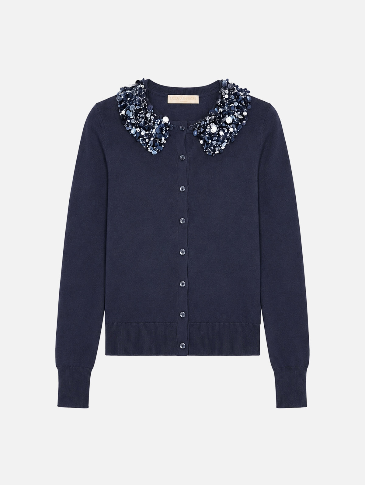 Anna Embellished Cardigan in Midnight