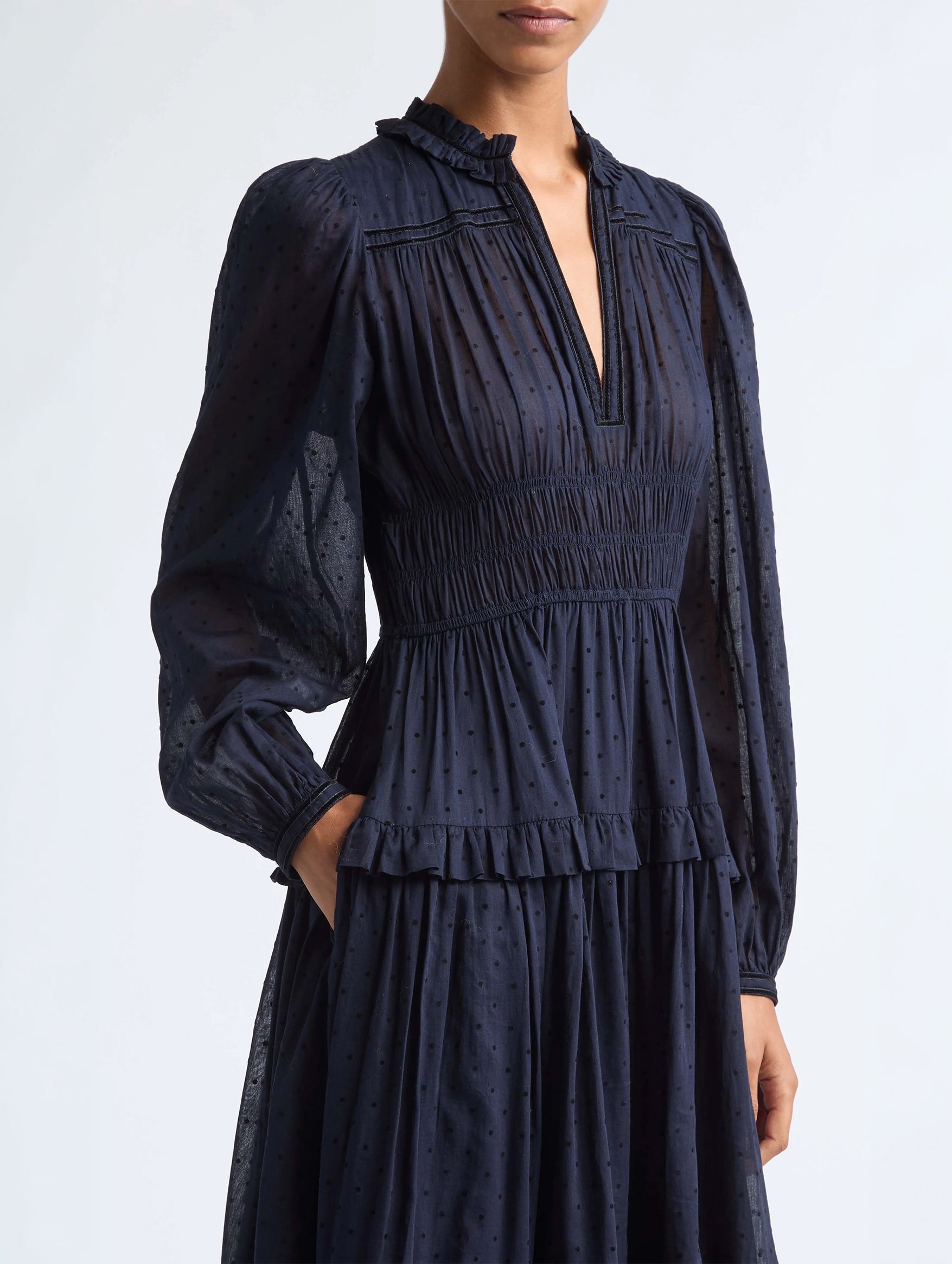 Ardelle Cotton Dress in Nightfall