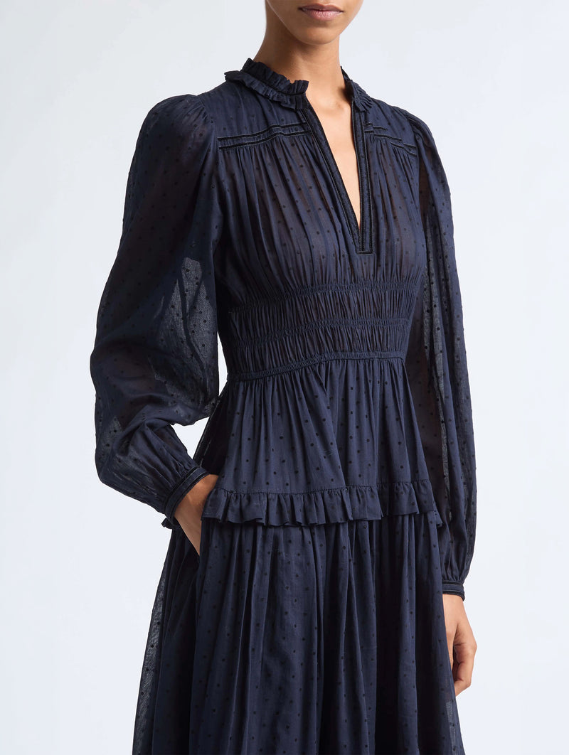 Ardelle Cotton Dress in Nightfall