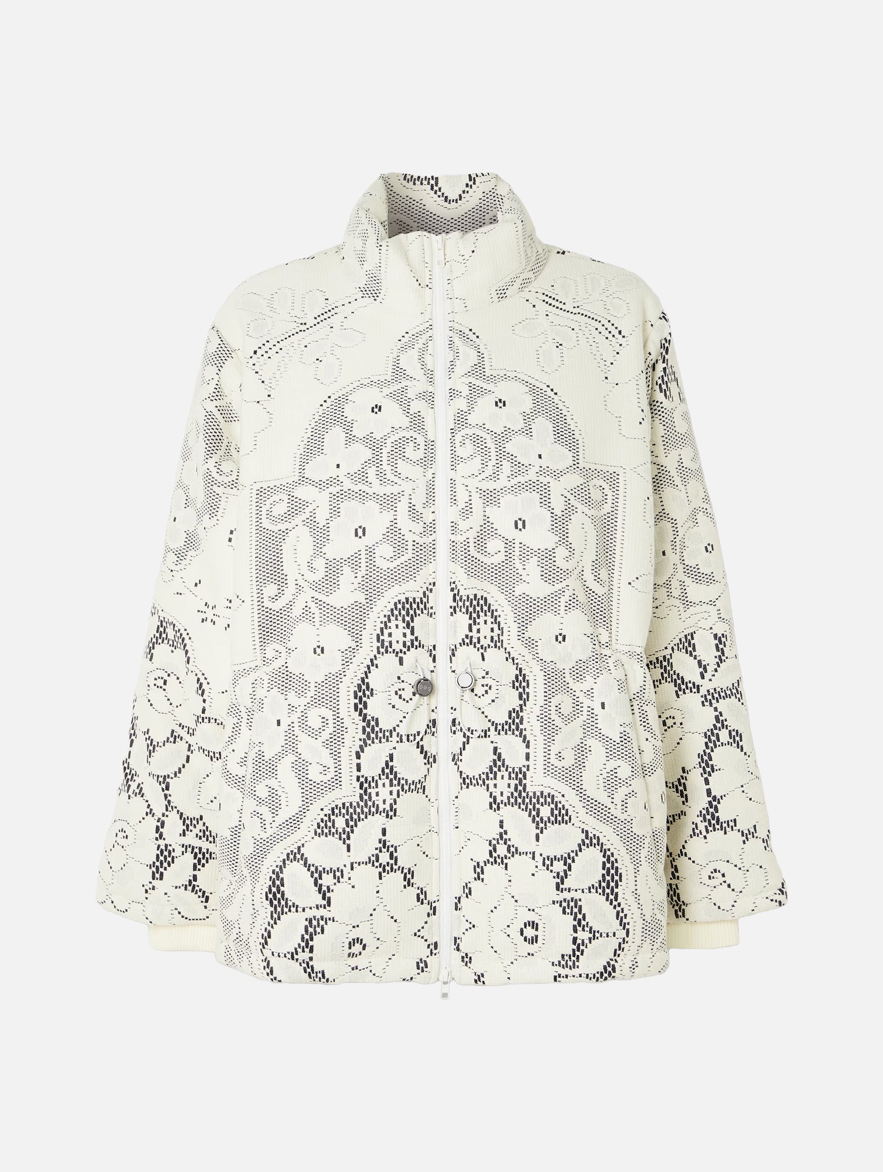 Arianna Lace Puffer Coat in Multi