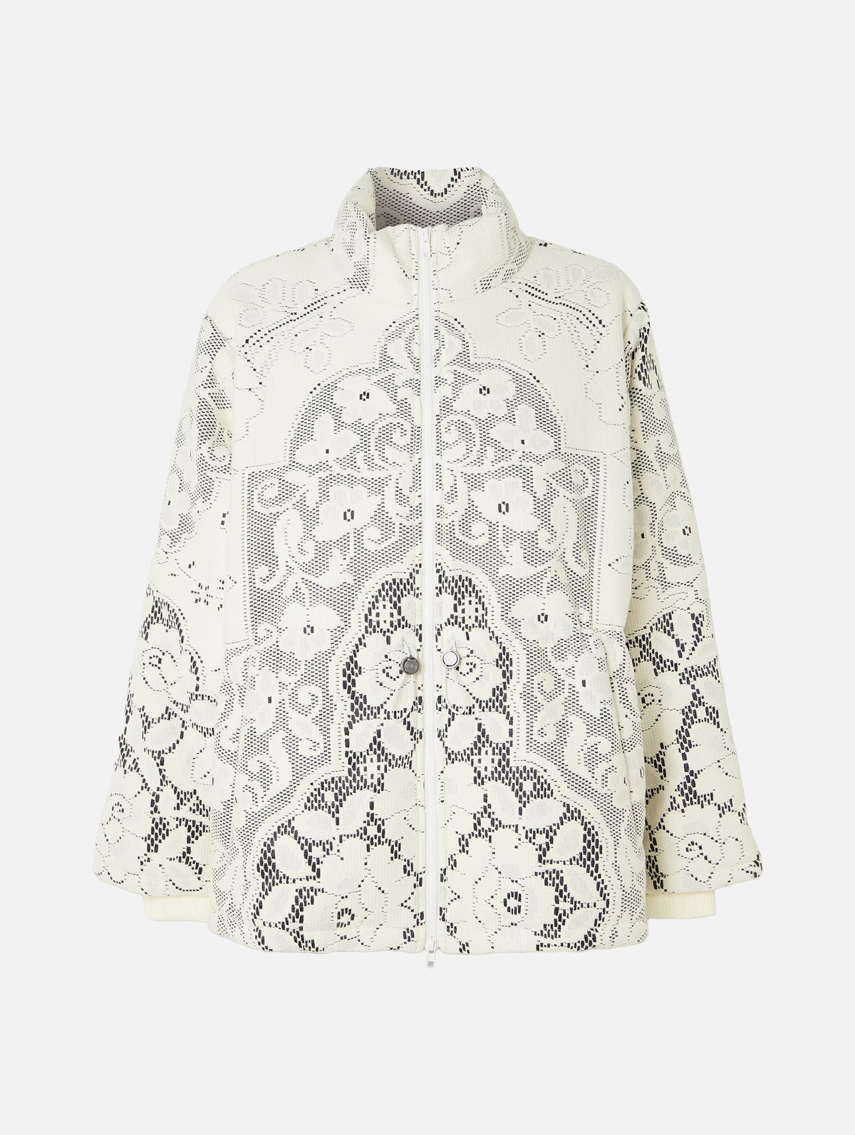 Arianna Lace Puffer Coat in Multi