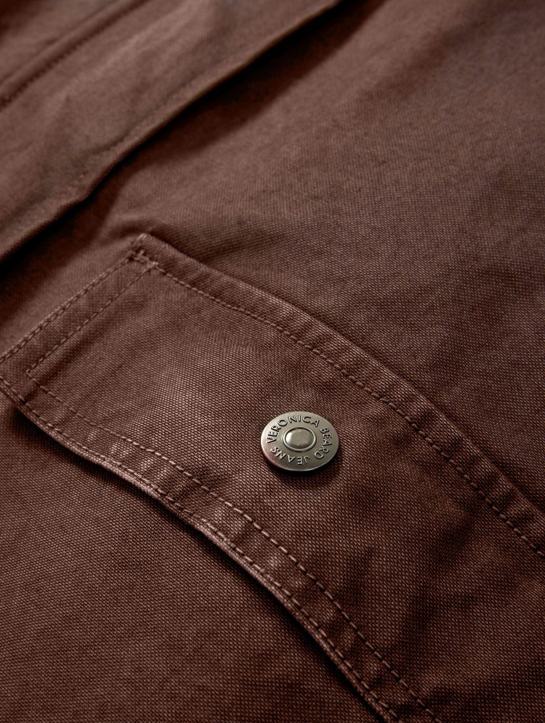 Arlo Canvas Chore Jacket in Dark Umber