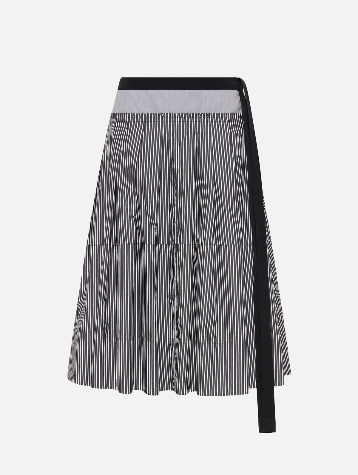 Ashton Skirt in Charcoal Stripe