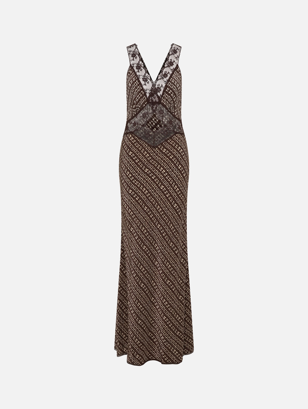 Astrid Cut Out Gown in Tisso Plum