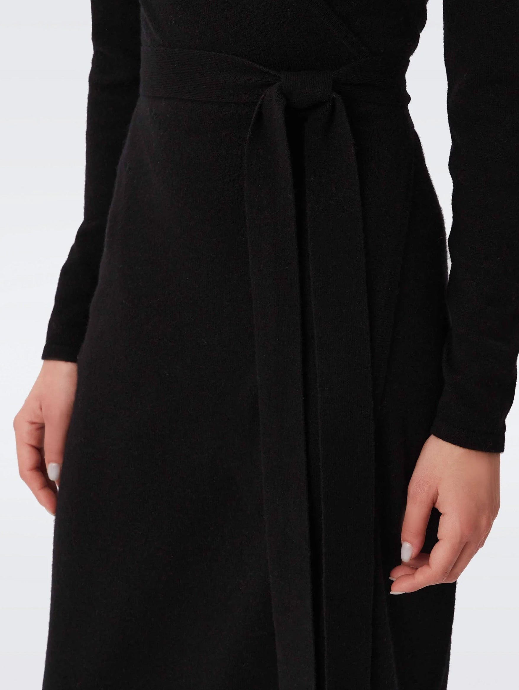 Astrid Wrap Dress in Black