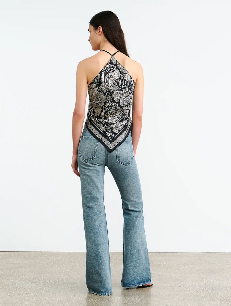 Audrey Silk Cami in Paisley Scarf