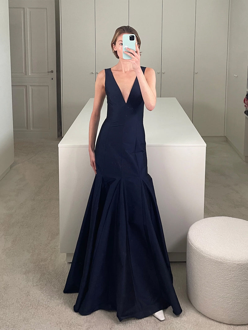 Aurelia Dress in Midnight Blue
