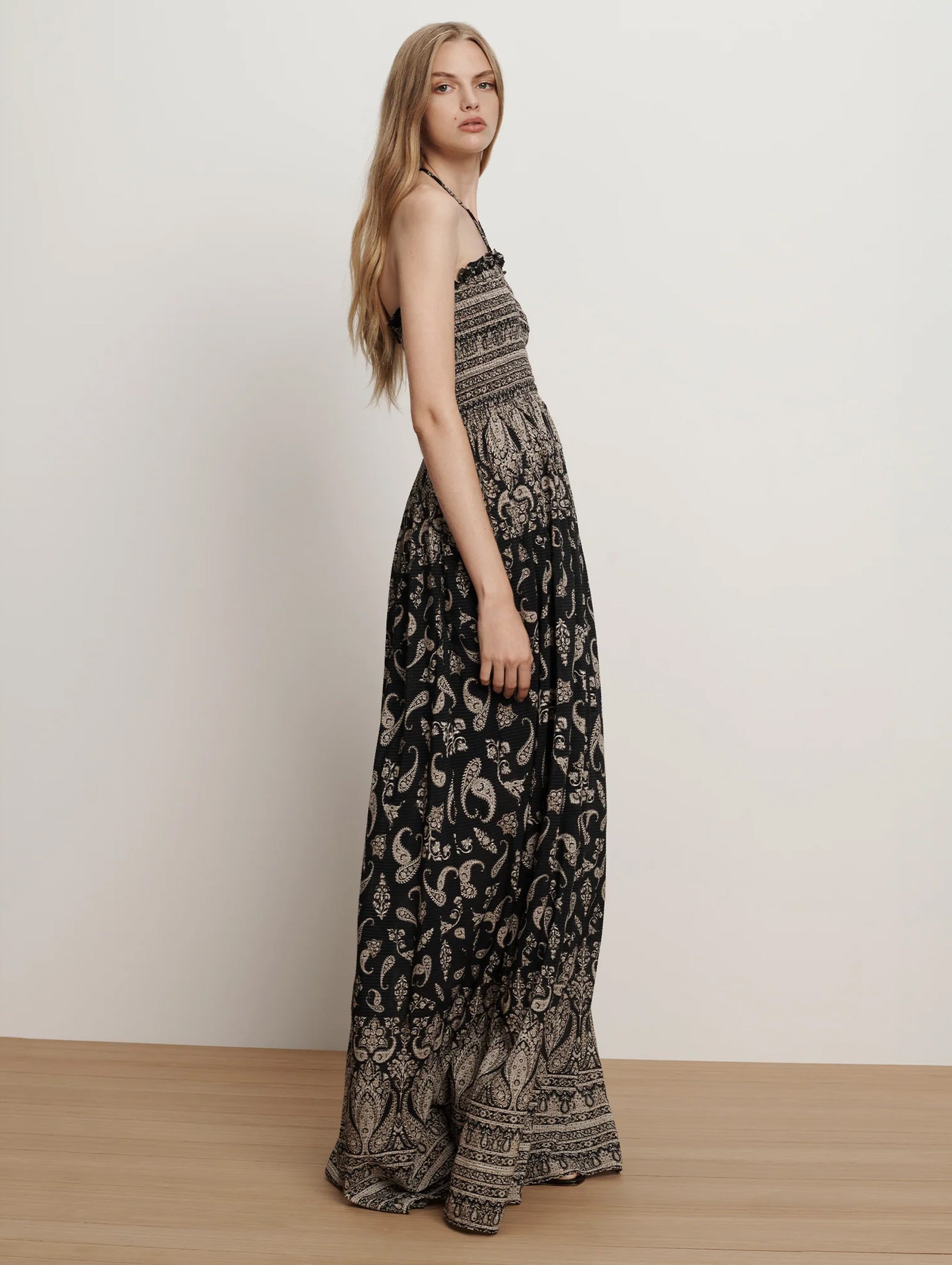 Ayanna Dress in Black Multi