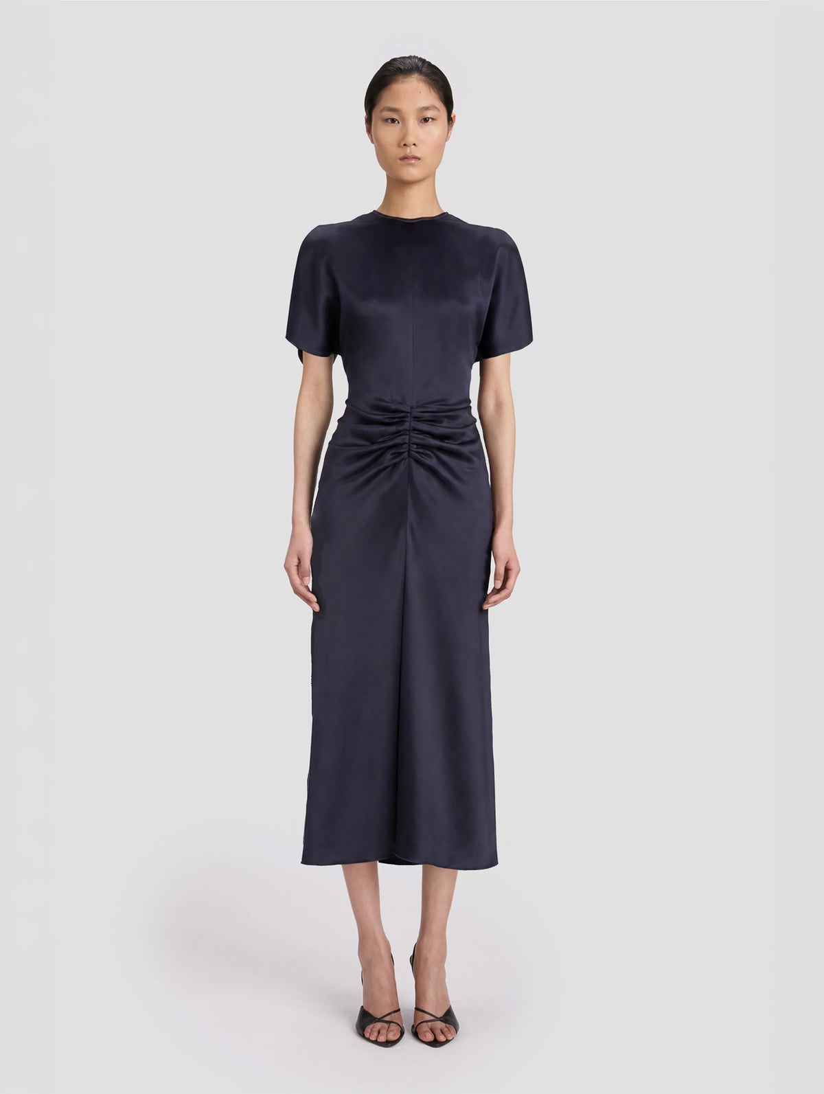 Bela Midi Dress in Midnight
