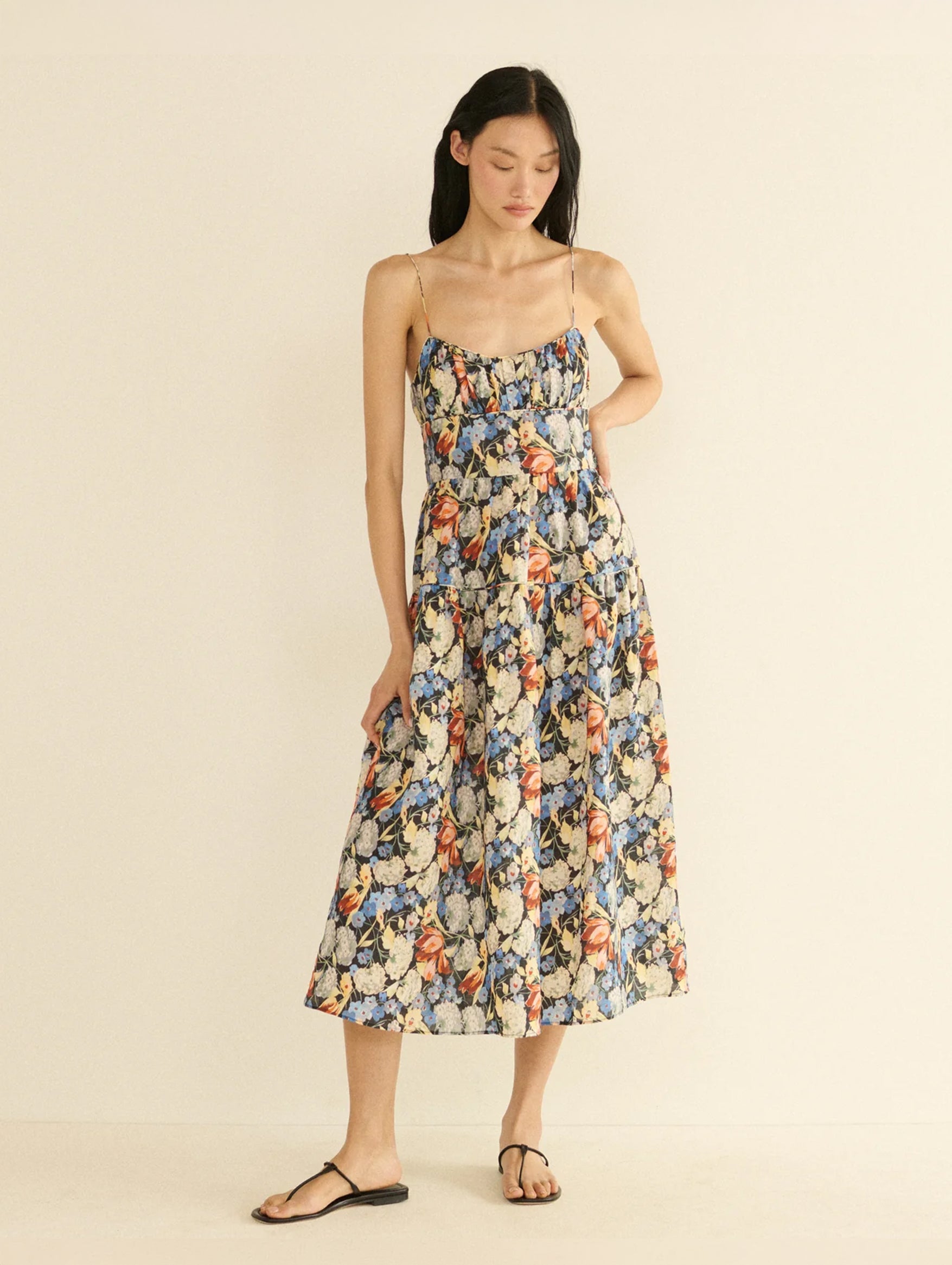 Benoit Dress in Petit Jardin De Villandry
