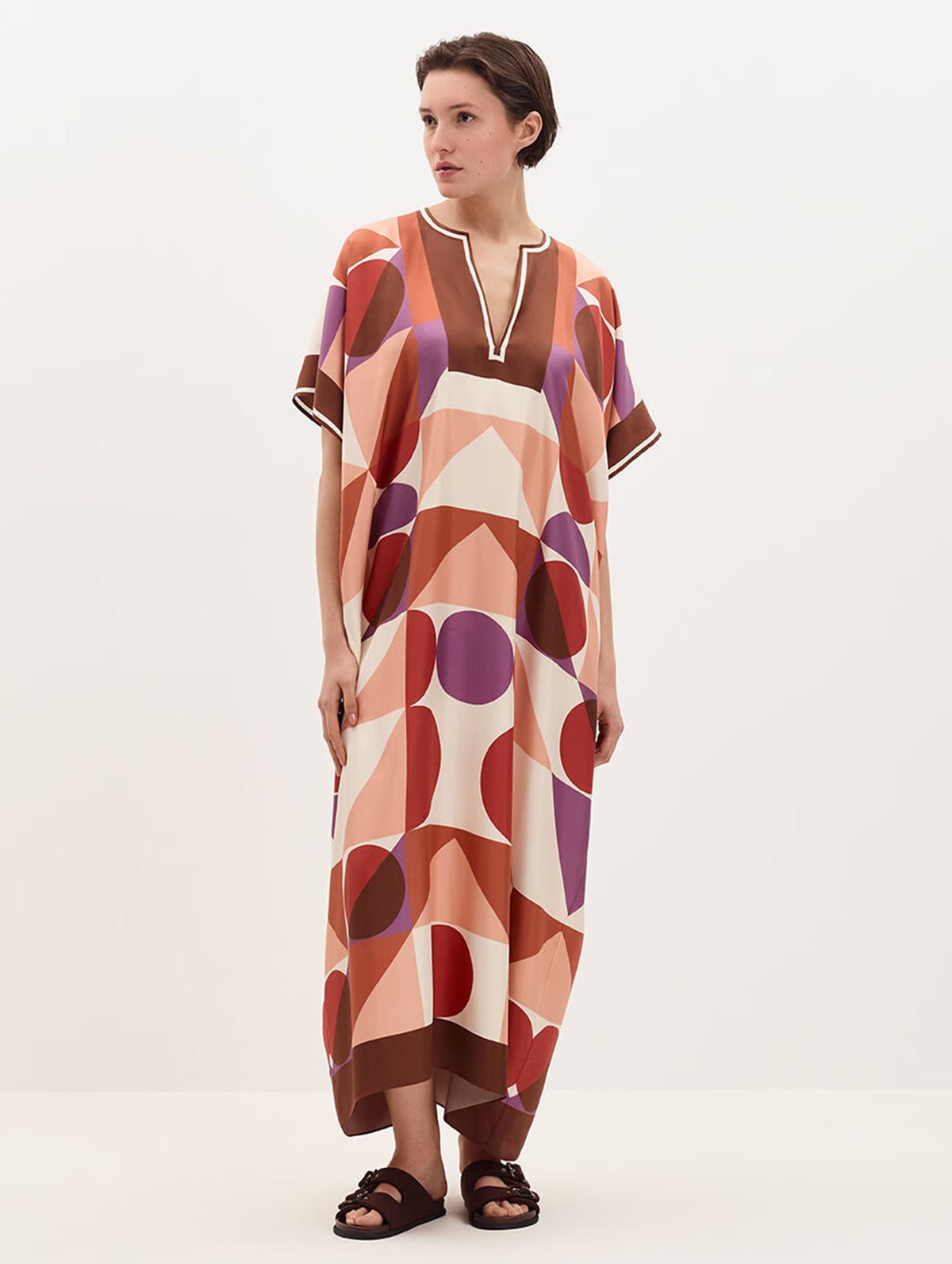 Berry Kaftan in Imprimé Marisa