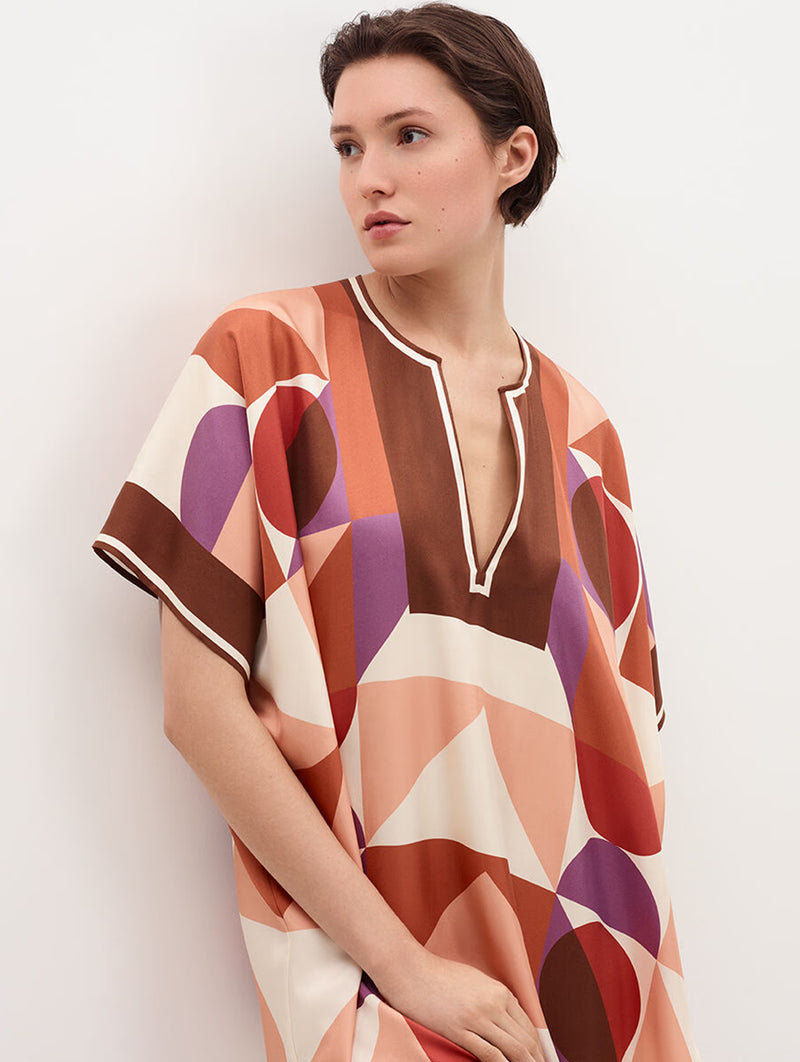 Berry Kaftan in Imprimé Marisa