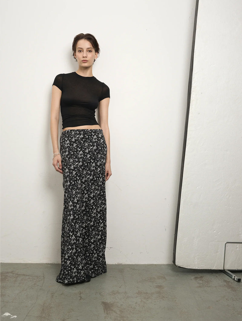 Bias Half Slip Skirt in Floral Print