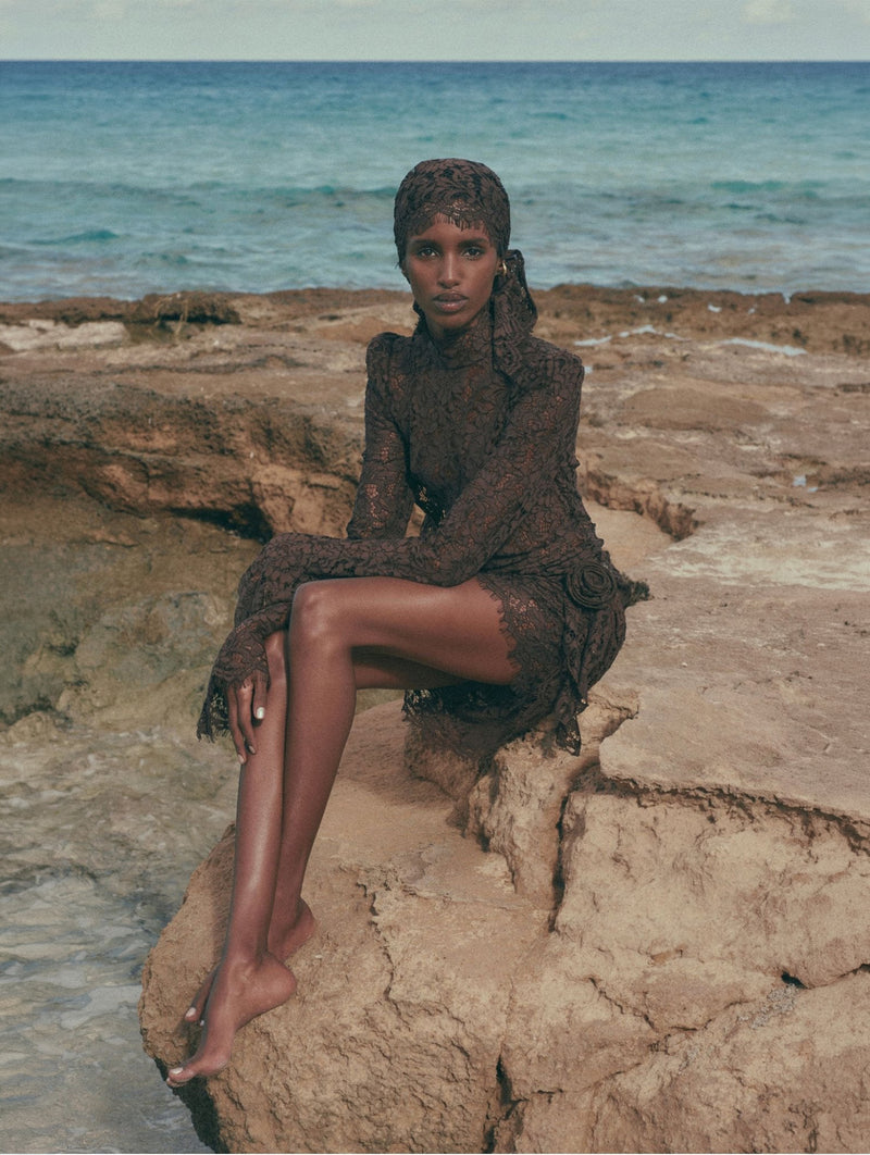 Bodita Mini Dress in Brown