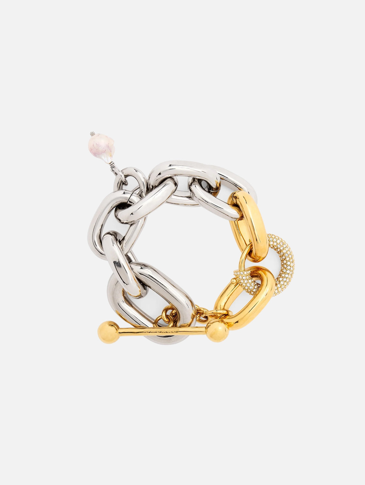 XL Bicolour Bracelet in Gold and Silver
