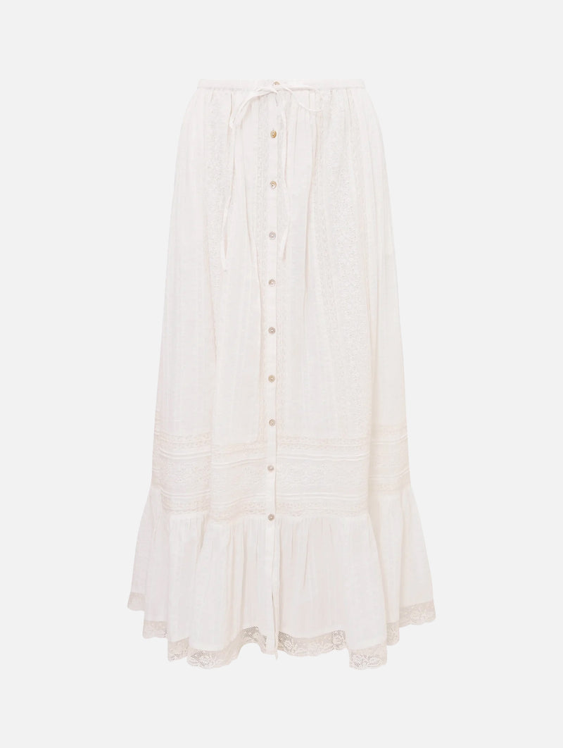 Brina Skirt in Optic White