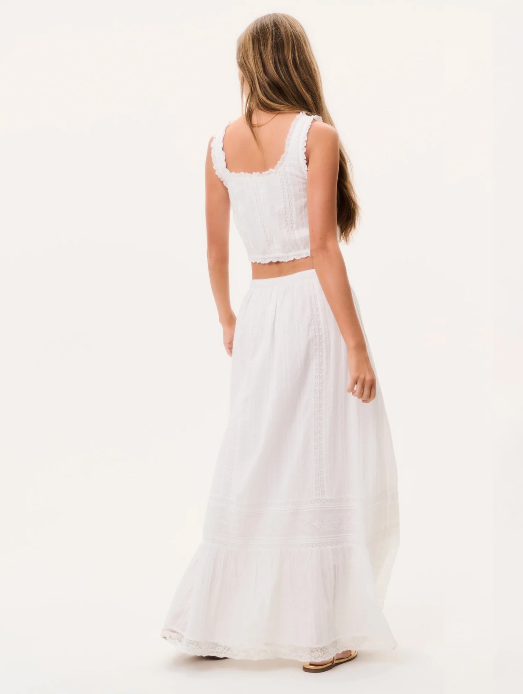 Brina Skirt in Optic White