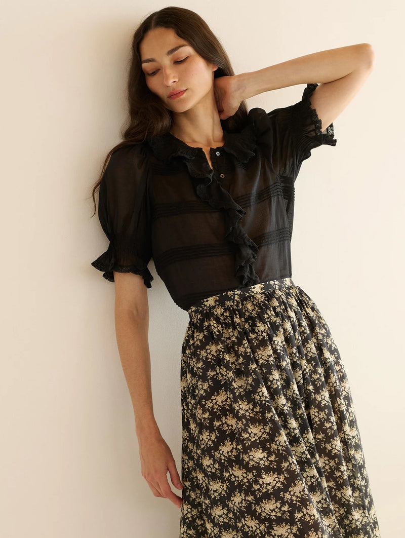 Balsam Cotton Top in Black