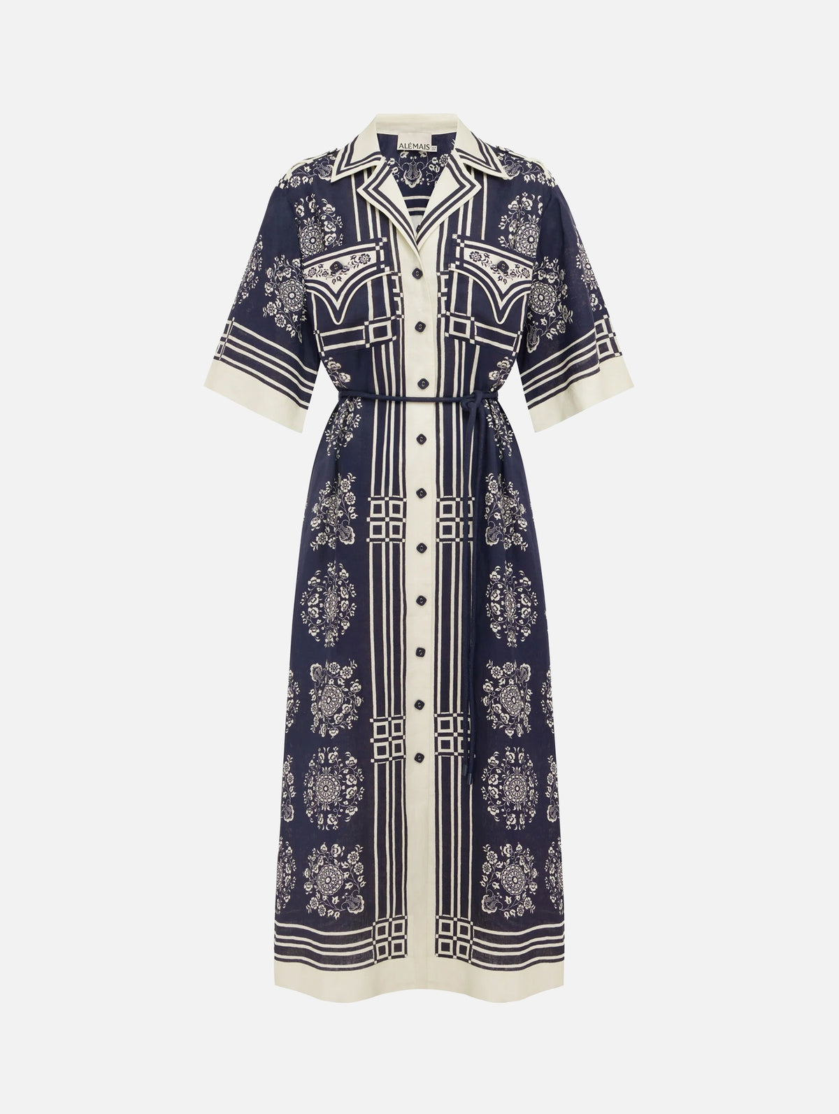 Banderra Linen Shirtdress in Ink