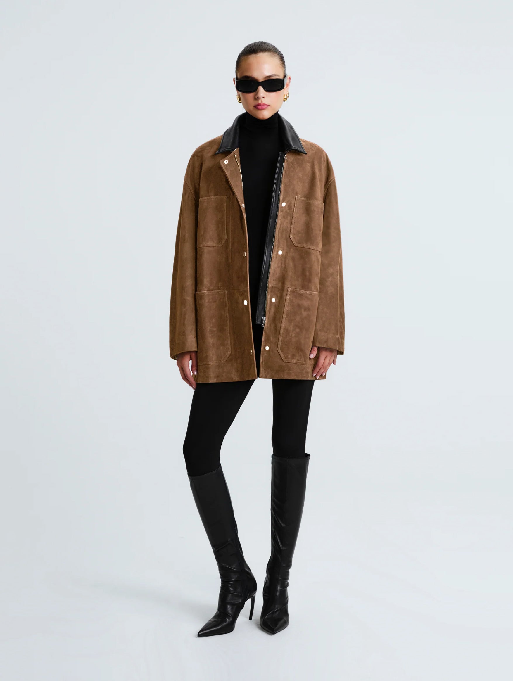 Barn Suede Jacket in Tobacco