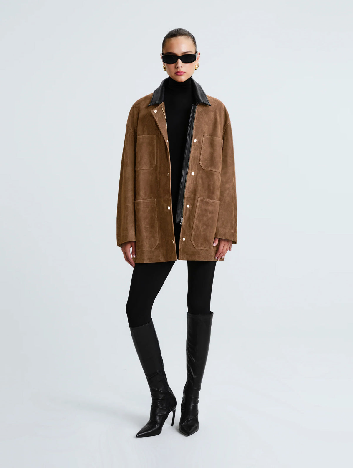 Barn Suede Jacket in Tobacco