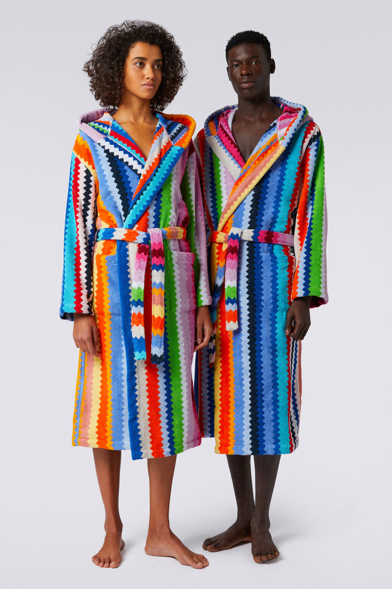 Hooded Bathrobe in Cecil