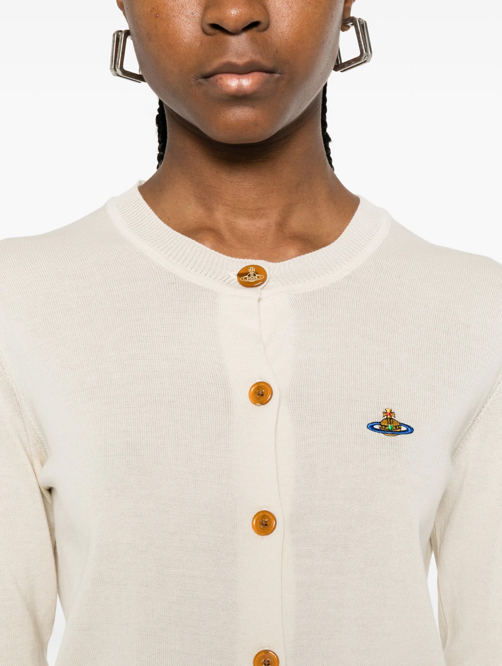 Bea Cotton Cardigan in Cream