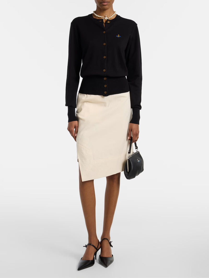 Bea Cotton and Cashmere Cardigan in Black