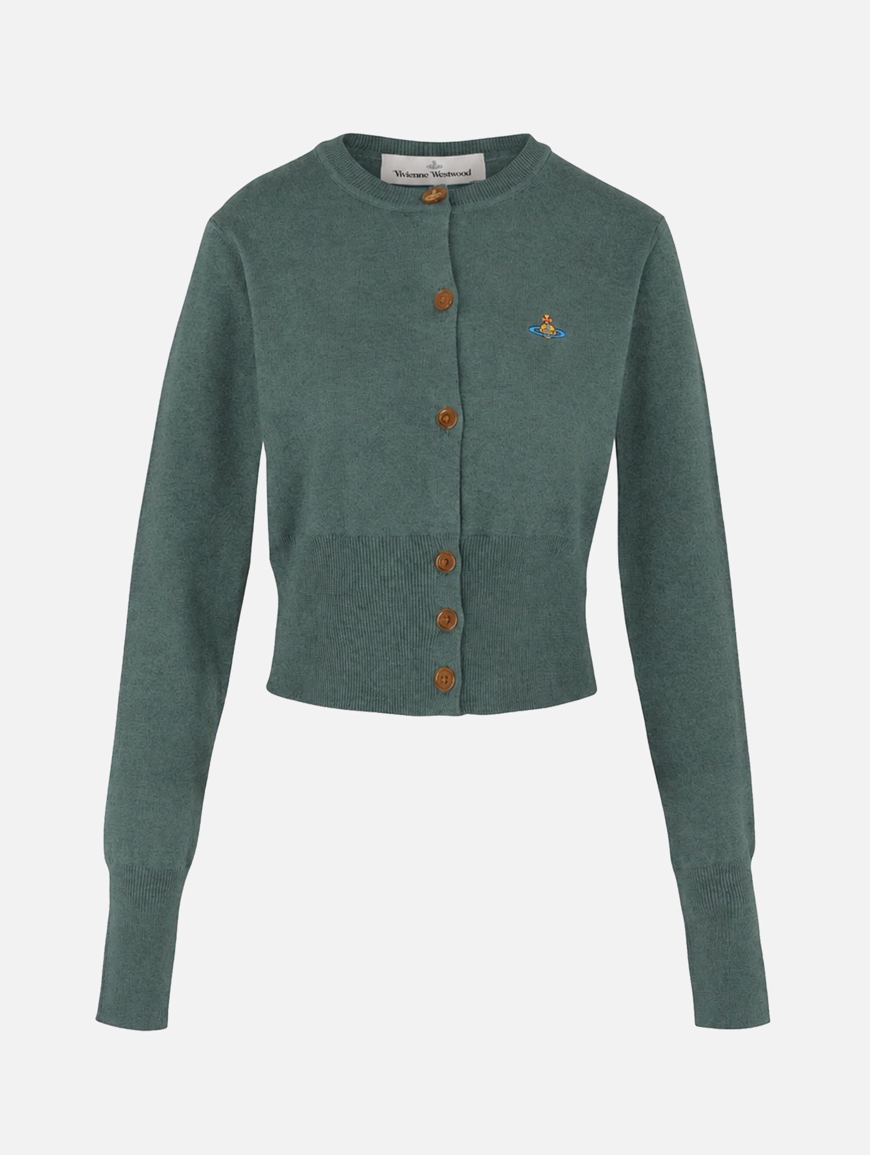 Bea Cropped Cardi in Woodland