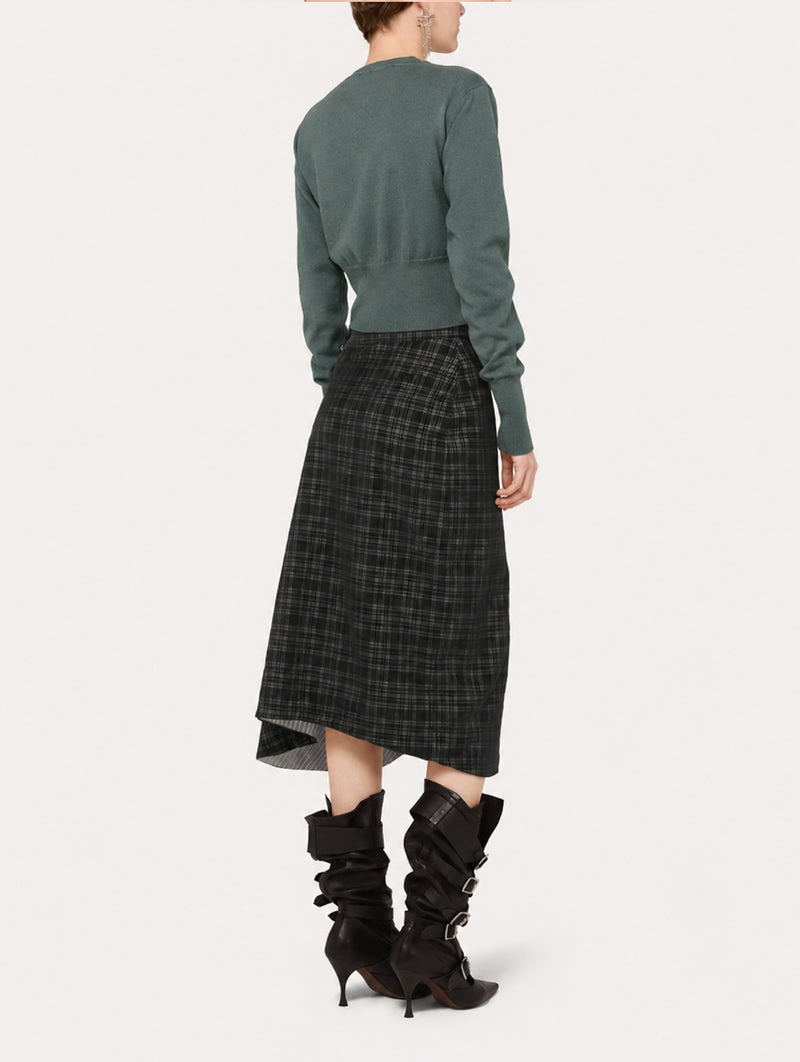 Bea Cropped Cardi in Woodland