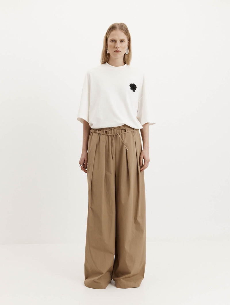 Beaded Orchid T-Shirt in White