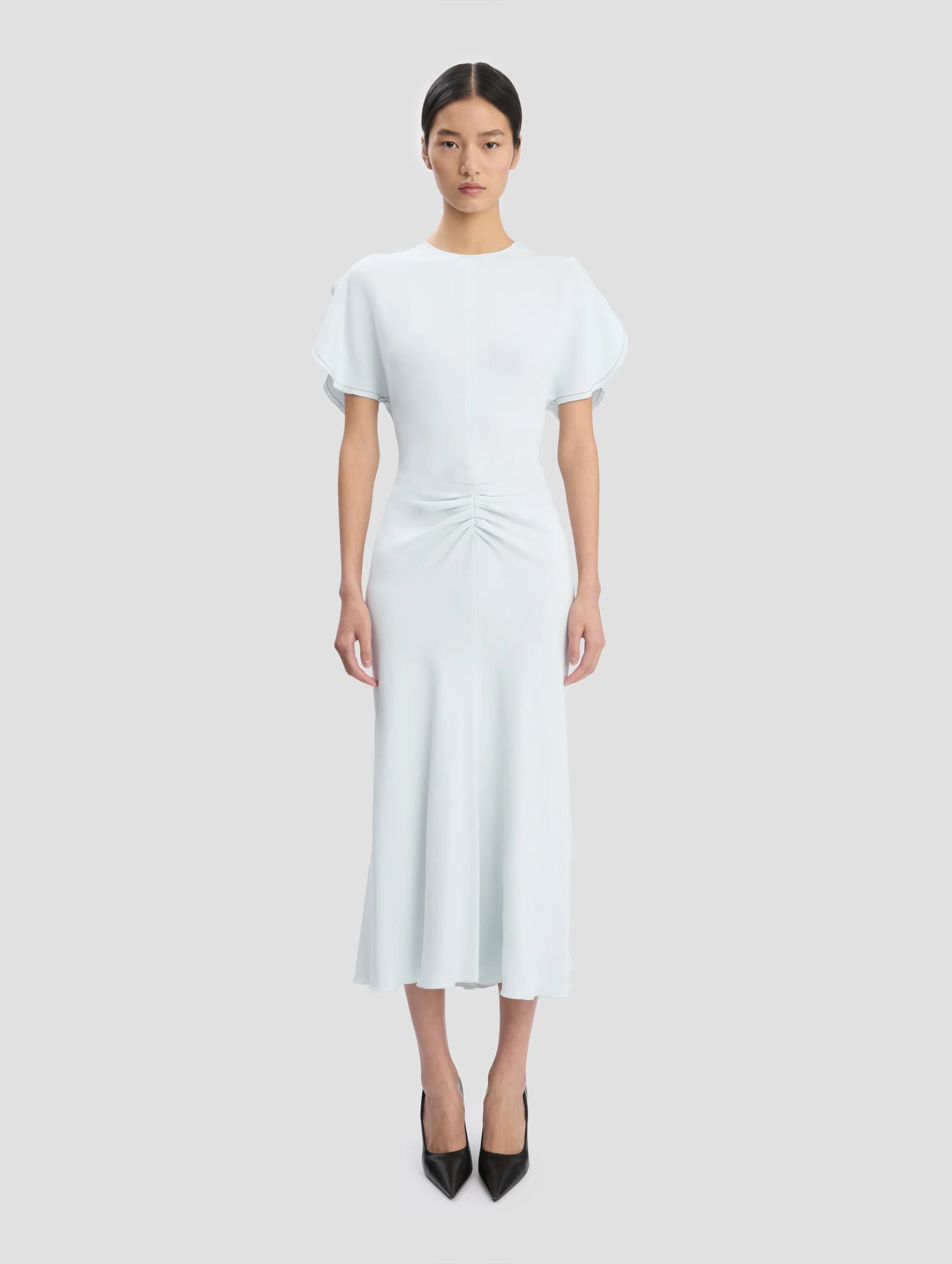 Bela Midi Dress In Glacial Blue