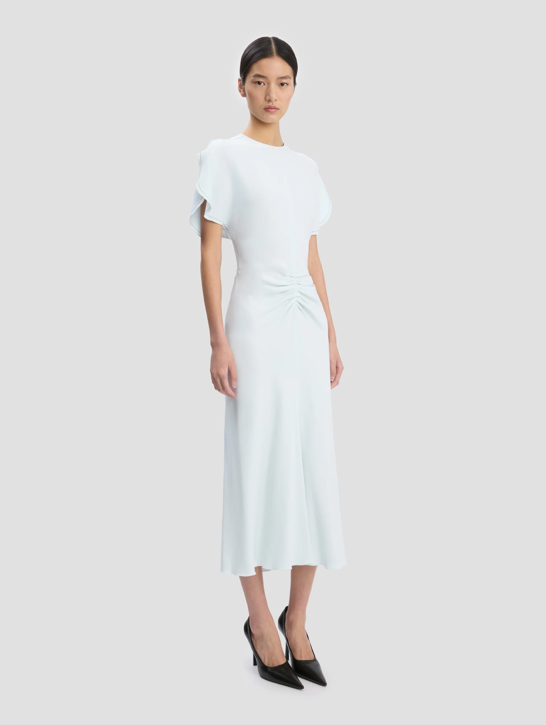 Bela Midi Dress In Glacial Blue