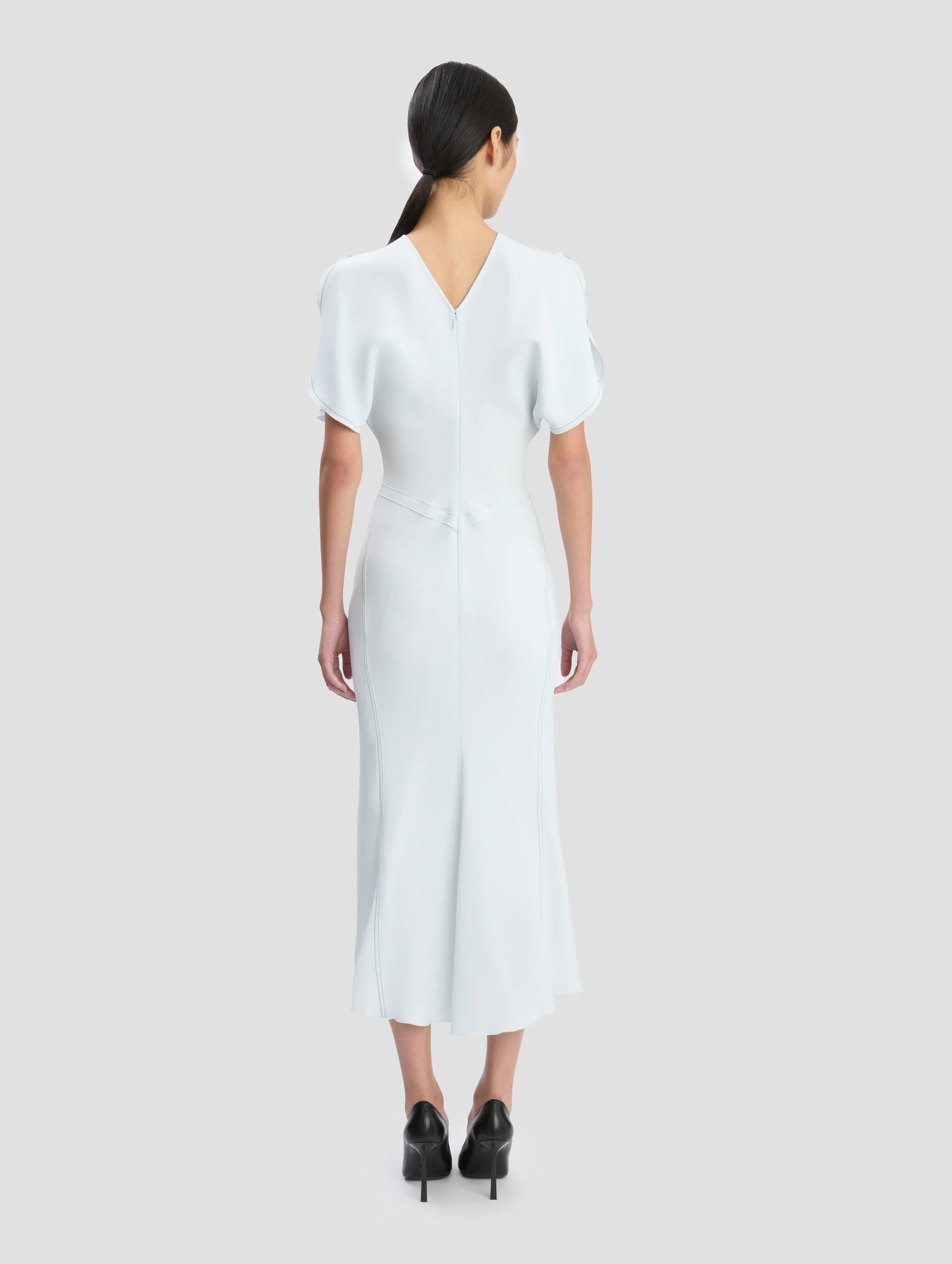 Bela Midi Dress In Glacial Blue