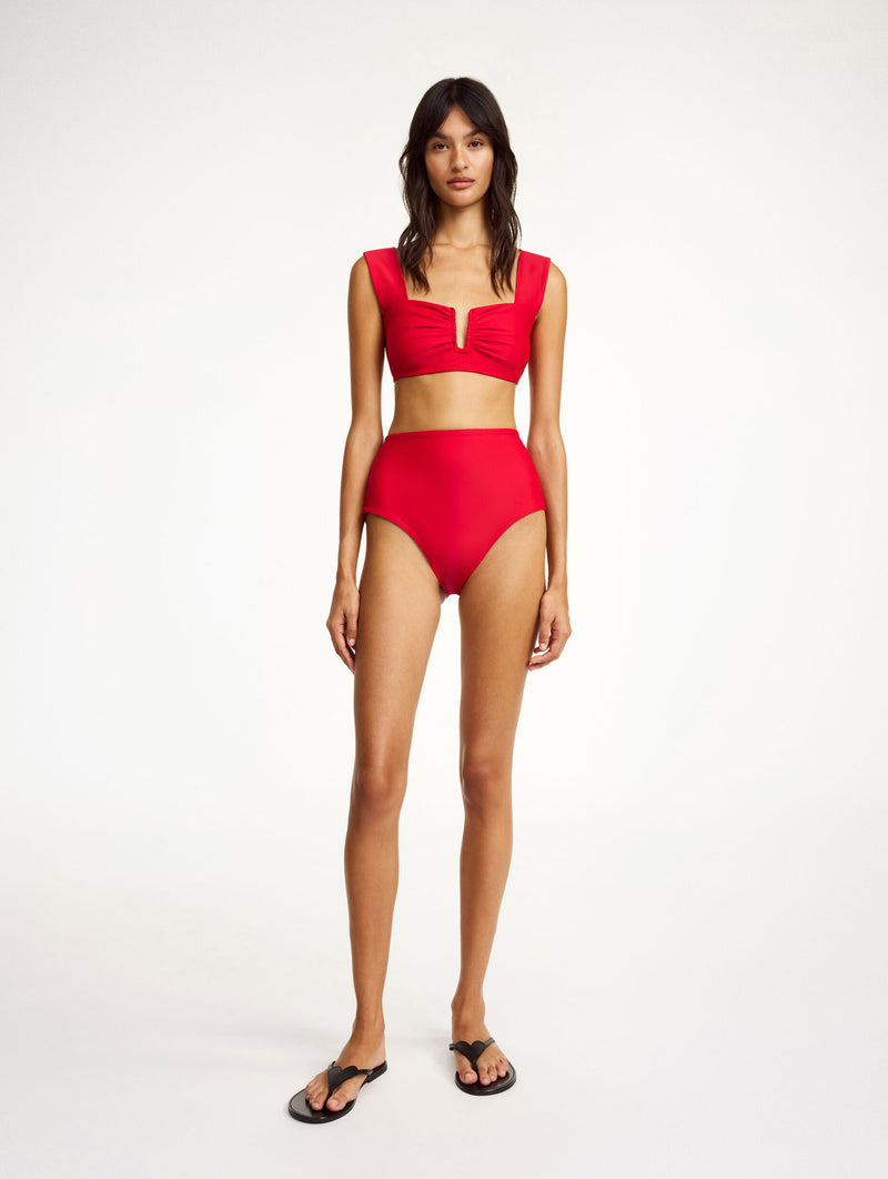 Belira Bikini Bottom in Dark Chilli