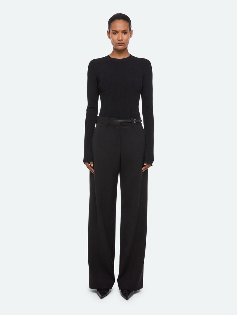 Belted Trouser in Black