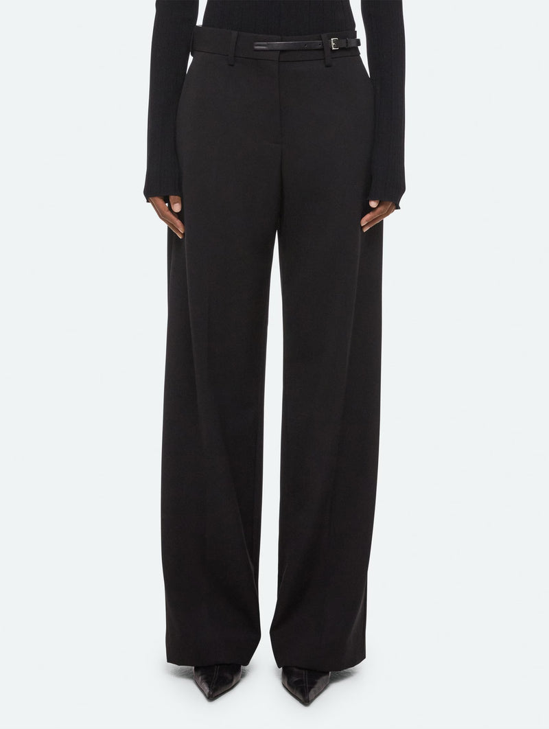Belted Trouser in Black