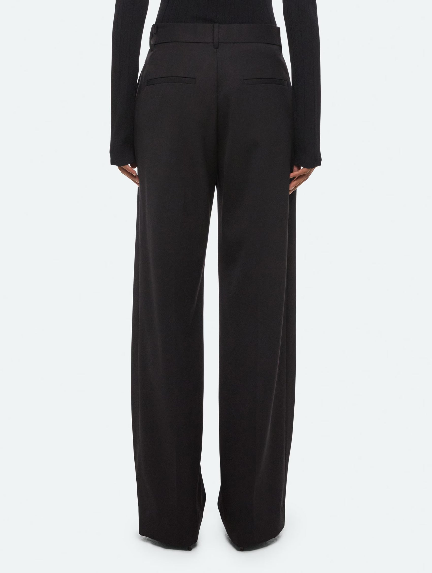 Belted Trouser in Black