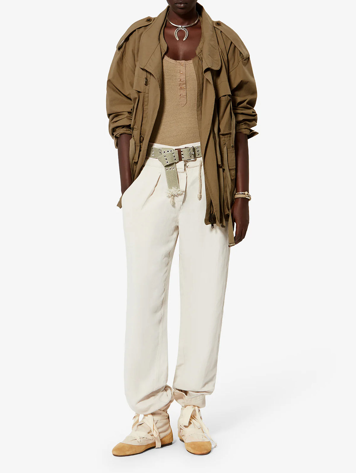 Beriza Jacket in Khaki