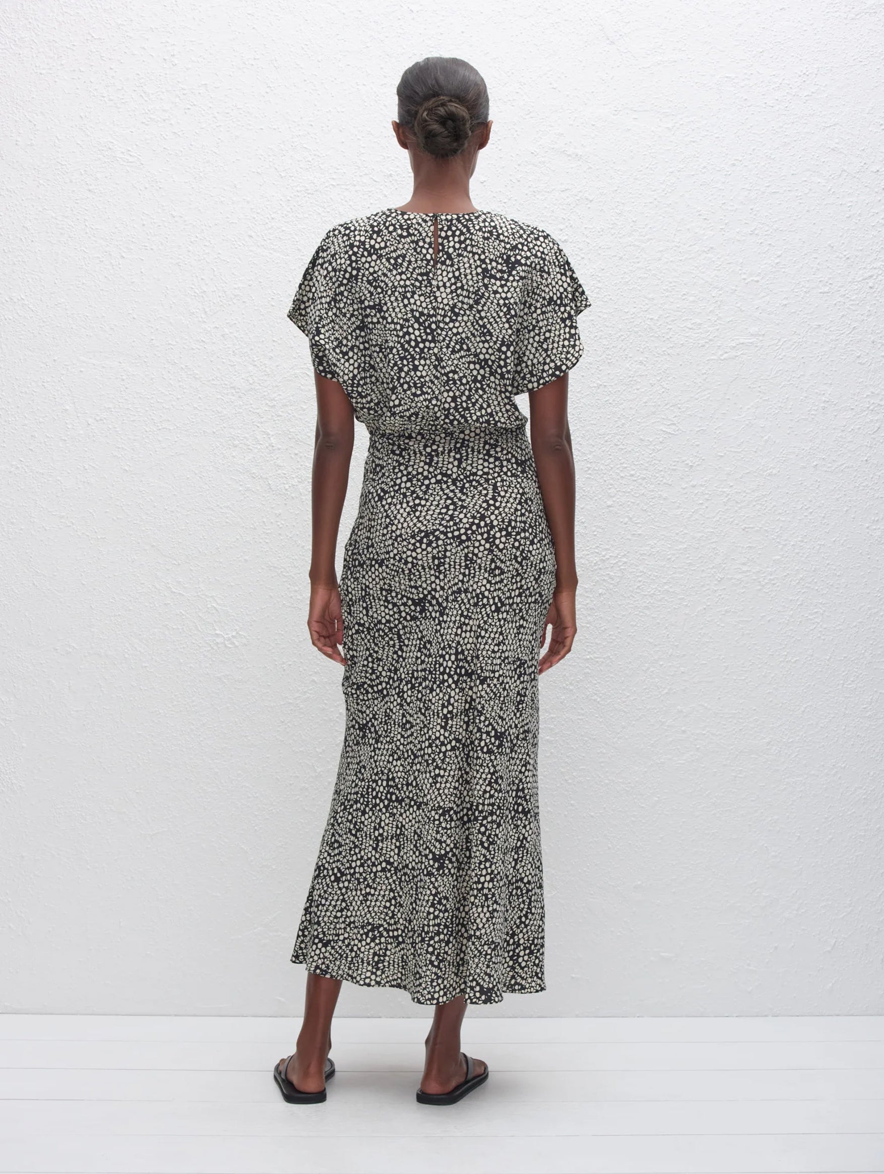 Bias Midi Tee Dress in Kyoto