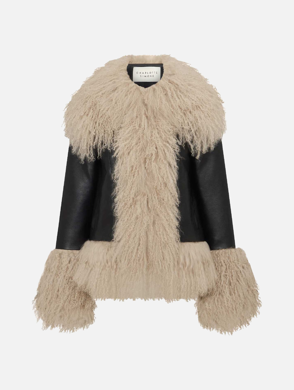 Billie Jacket in Black & Biscotti