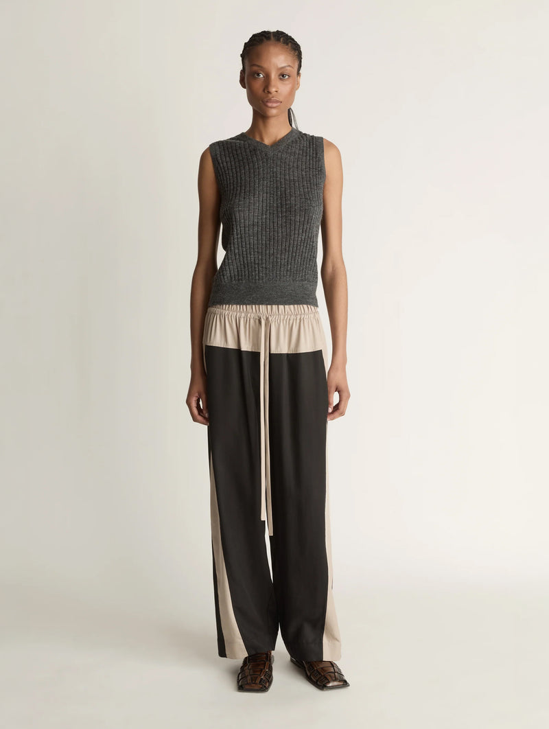 Blair Spliced Pant in Black