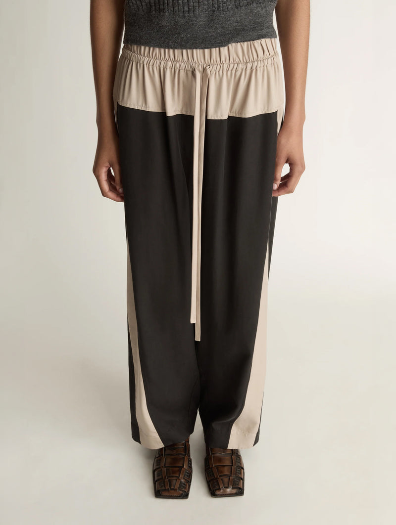 Blair Spliced Pant in Black