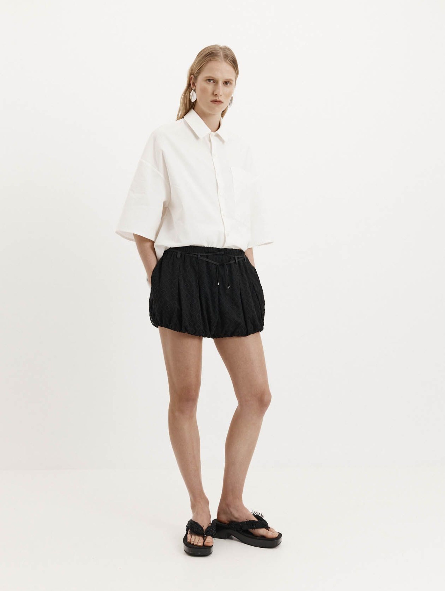 Bloomers in Black Silk