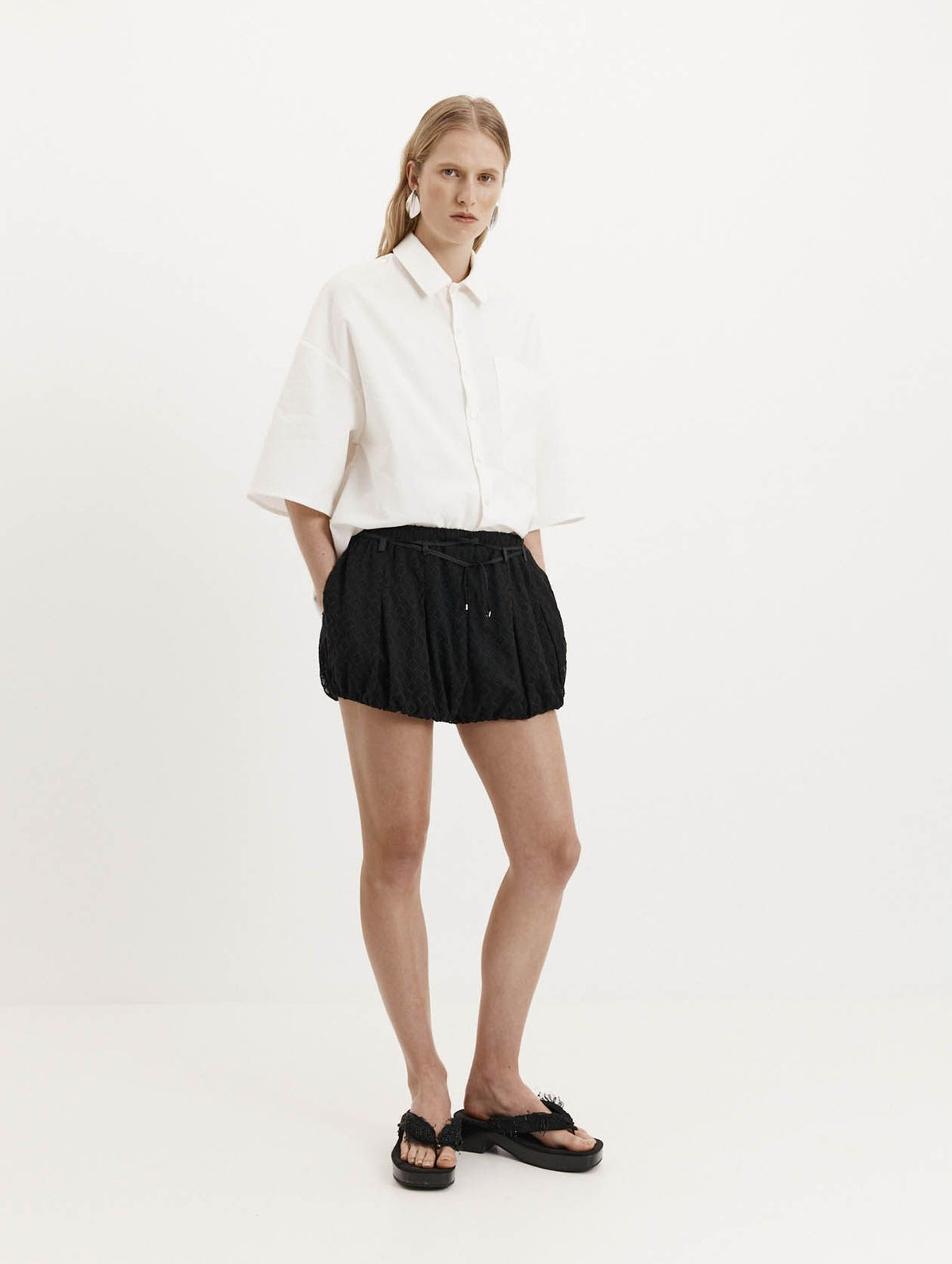 Bloomers in Black Silk