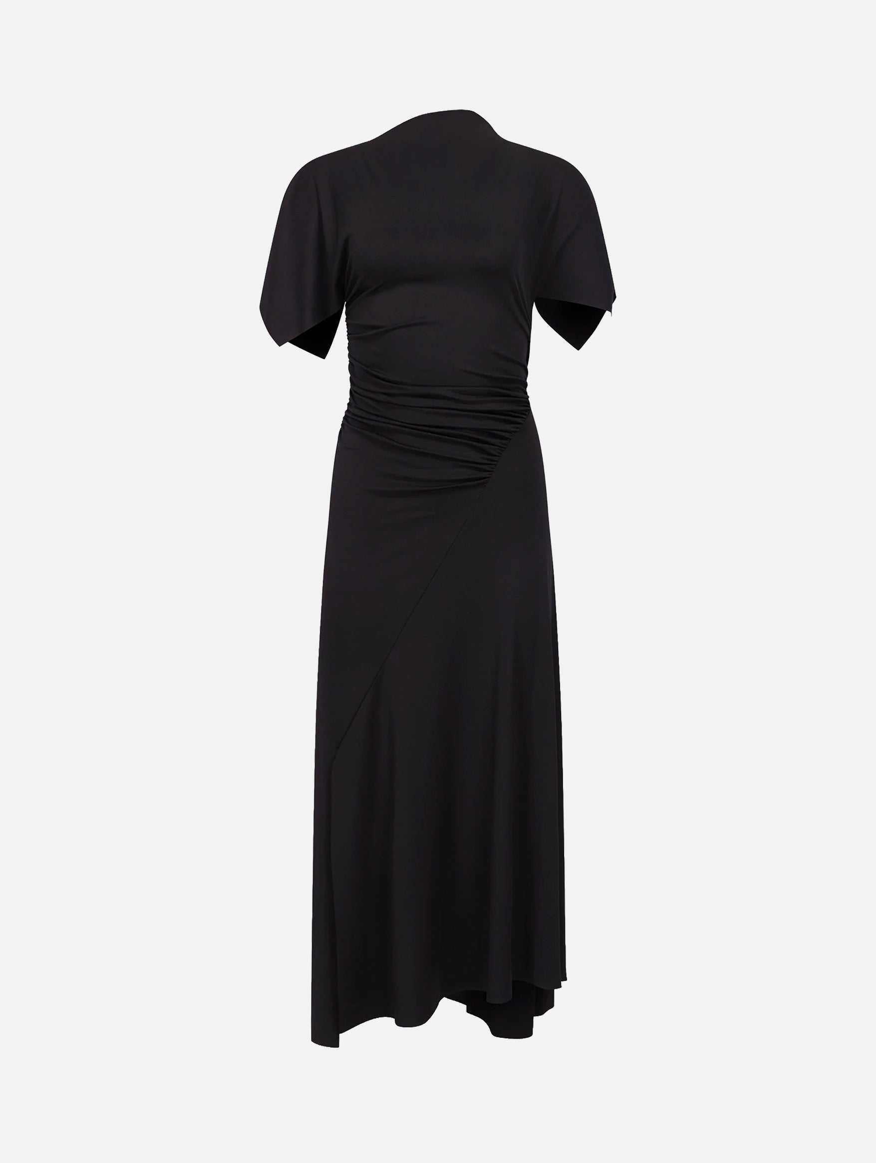 Blousey Midi Dress in Black