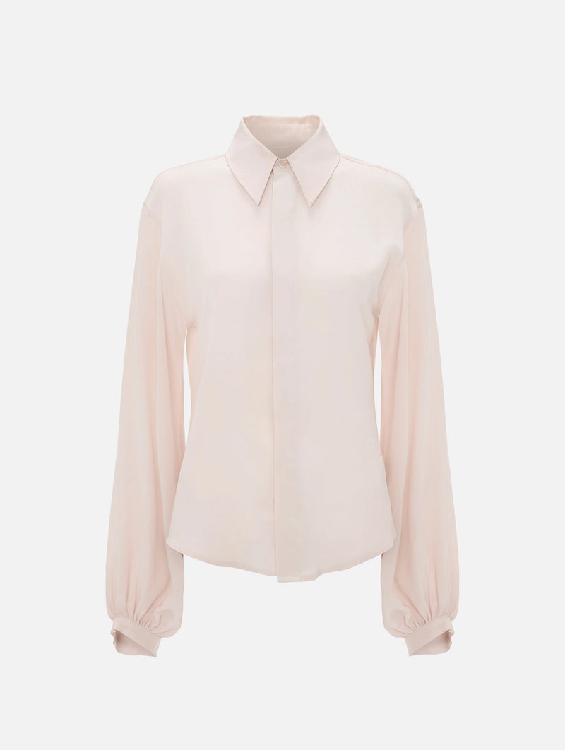 Blouson Sleeve Blouse in Blush